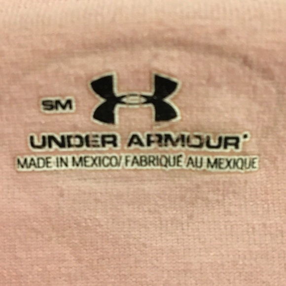 Under Armour Pink V-Neck Tee. Size S. - Picture 3 of 3